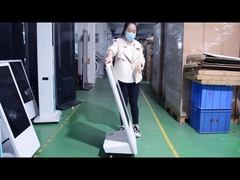 HD 1080Pportable display LCD flexible network floor standing digital signage with wheel