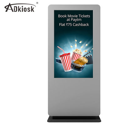 Layar LED 65 Inch Outdoor Digital Signage 4K Kecerahan Tinggi 89 Sudut Pandang
