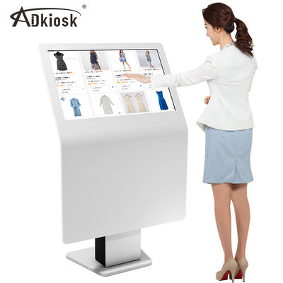 Signage Digital Luar Ruangan Interaktif Kustom 49 inci Floor Stand 16:9 Rasio aspek