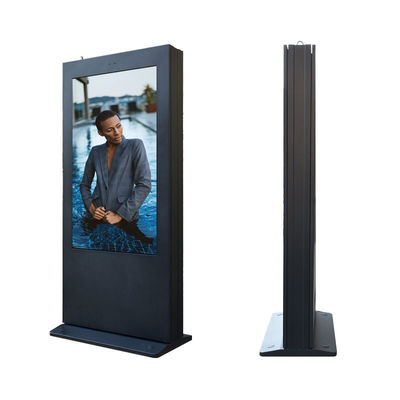 Layar Iklan Digital Luar Ruangan Kontras 16:9 Kios 2000nits 49inch