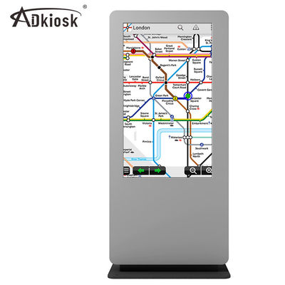 Layar LCD Digital Signage Luar Ruangan 43 inci Wifi Tahan Air 1080P