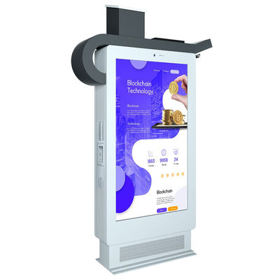 115V 75 inci Digital Signage Luar Ruangan 16:9 Pemutar Media Tahan Air