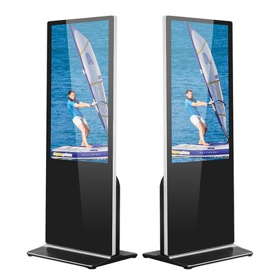 Iklan Monitor LCD Floor Standing Digital Signage 75inch Anti Korosi 280cd / m2
