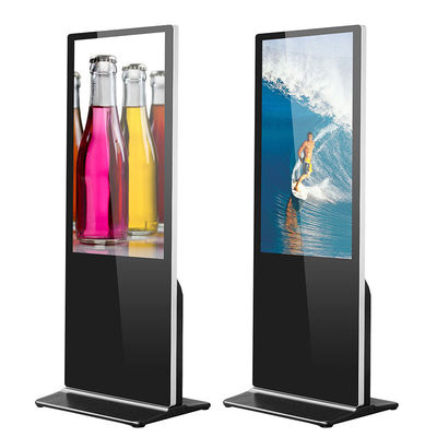 Indoor Floor Standing Advertising Digital Signage Display 65Inch FHD LCD