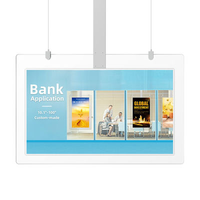 Tampilan Digital Signage Berdiri Lantai Gantung Transparan 55 inci 110V OLED