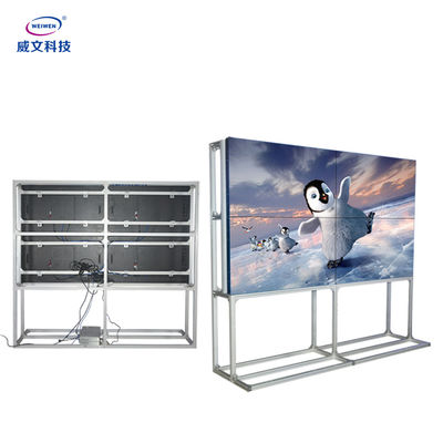 IR Remote LCD Video Wall Display 55 Inch 240V FHD Berbagai Bahasa