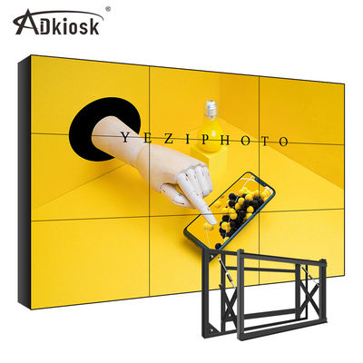 240V Display LCD Media Wall 49Inch 2x3 Panel Untuk Dinding Video