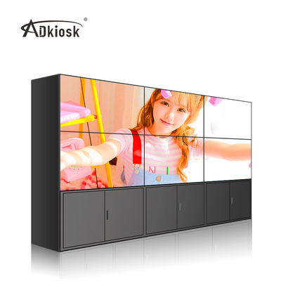 Dinding Layar LCD 49 Inci Resolusi 2x3 FHD 1920X1080 dengan Braket Kabinet Berdiri