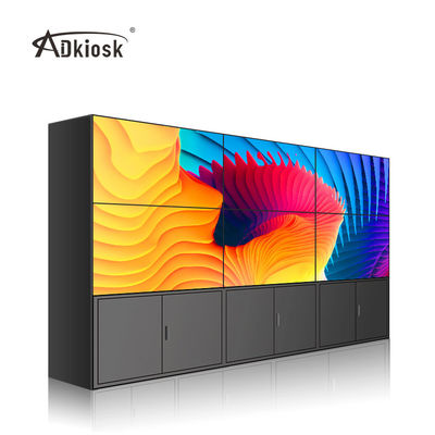 Layar Tampilan Dinding Video LCD 24kg 55 Inch FHD dipasang horizontal