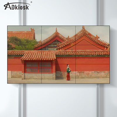 Layar Dinding Video LCD Bezel 3.5mm Resolusi FHD 49 Inci Lebar 607.8mm
