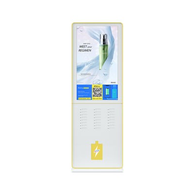 100V Input Phone Charging Station Kios / Bagikan Power Bank Jaringan 4G 24 Slot