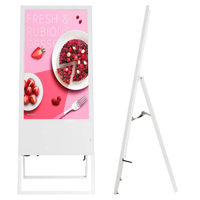 Mall 220V Floor Standing Digital Signage 1920x1080 Tampilan Iklan Layar Sentuh