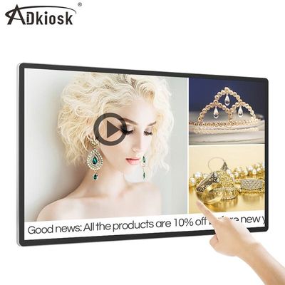 43 Inch Wall Mounted LCD Screen Ad Player Network Wifi 50hz 6ms Waktu respons