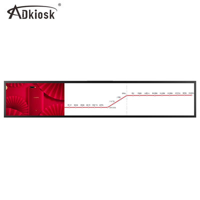 Layar LCD Tepi Rak 38 Inch Casing Logam 38W Ultrawide Monitor Membentang 5000: 1