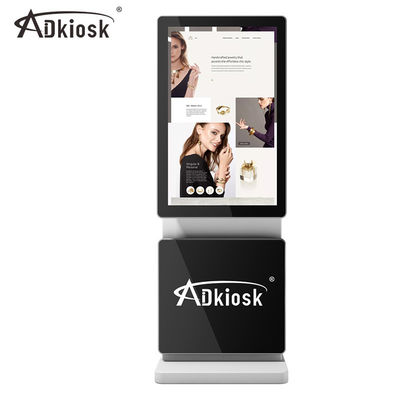 Tampilan Iklan Portabel yang Dapat Diputar 350cd / m2 Layar Digital Signage Dengan Webcam