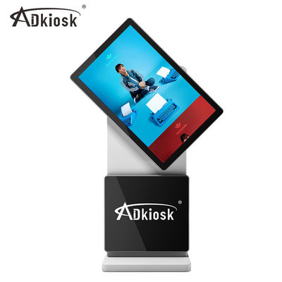 Tampilan Iklan Portabel yang Dapat Diputar 350cd / m2 Layar Digital Signage Dengan Webcam