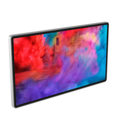 Layar Periklanan Digital 240V 75 inci 98 inci Layar LCD Dinding Kecerahan Tinggi