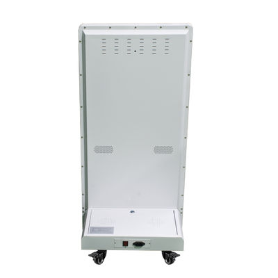 Periklanan LCD Bergerak Digital Signage 32 inci Totem Dengan Roda Universal