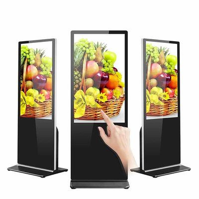 Kios Iklan Interaktif Full HD 49 inci 55 inci Tampilan Layar Sentuh Besar H81