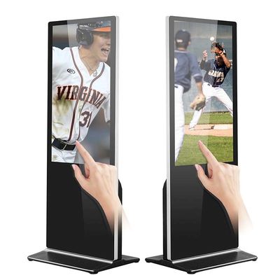 LCD Resolusi 4k Layar Sentuh Interaktif Kios Monitor i3 i5 CPU PC OS 65Inch