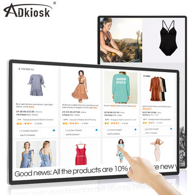Kios Layar Sentuh Interaktif yang Dipasang di Dinding 32Inch 15kg Jenis TFT Android