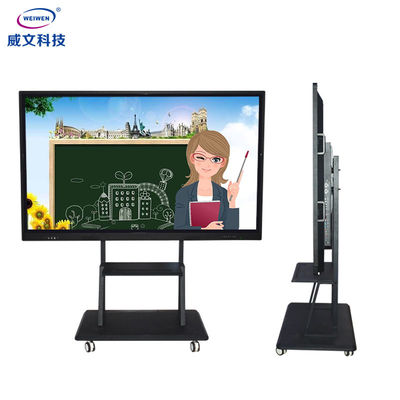 Semua Dalam Satu Layar Sentuh Papan Tulis Interaktif 65 inci Layar Sentuh Online 40KG 240V