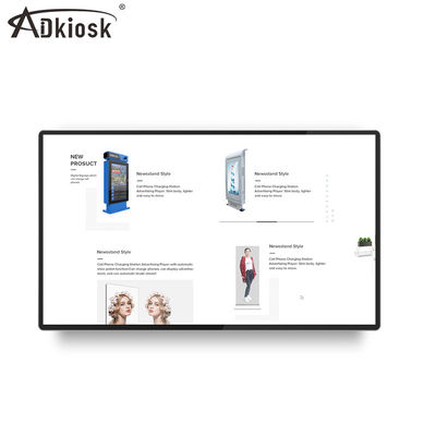 Ultra Tipis 23,8 Inch Elevator Digital Signage Display Memori 16GB Untuk iklan