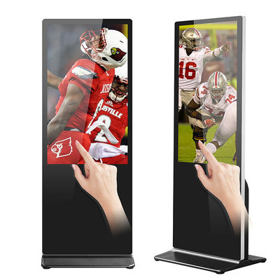 16:9 Digital Interactive Touch Screen Kiosk Signage 55Inch LAN Jaringan WIFI