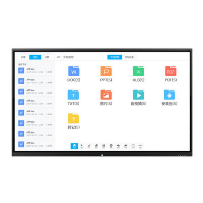 Papan Digital Interaktif Layar Sentuh 75 Inci / Papan Tulis Interaktif 4K