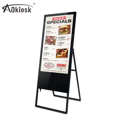 Smart Restaurant Lipat Lcd Digital Signage Menuboard Dengan Remote Control