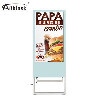 43 inci Portabel Layar Lcd Digital Menuboard untuk Restoran Cerdas