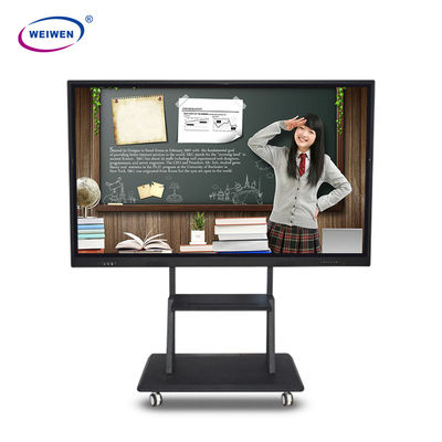 Layar Sentuh LCD Elektronik Papan Tulis TV Interaktif Dengan Braket Opsional
