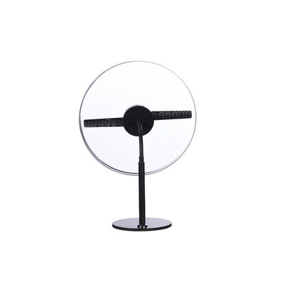 2200mah Dibangun di Baterai Li 3D Hologram Fan Display Fan dengan 256pcs Manik-manik Lampu LED 30cm