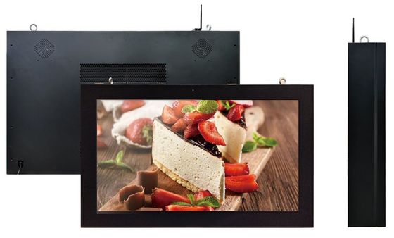Wall Mounted Digital Signage Monitor LCD Jaringan Android IP65 Tahan Air
