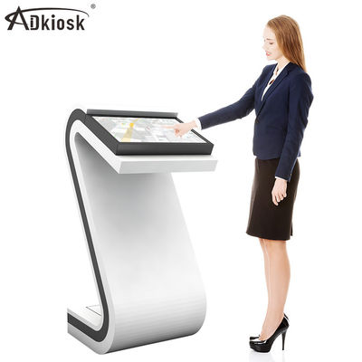 kios layar sentuh interaktif Z-type high-definition horizontal floor type all-in-one display factory secara langsung