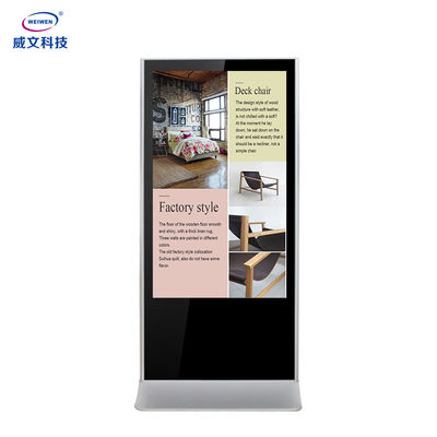 43 49 55 65 Inch Totem Layar Sentuh Digital Signage Lcd Bermain Kios