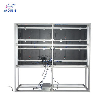 Floor Standing LCD Splicing Screen 55 inci Advertising Digital Signage Kesenjangan 3.5mm