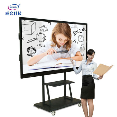 IPS 188W Digital Touch Screen Whiteboard LCD UHD Dengan Braket Portabel