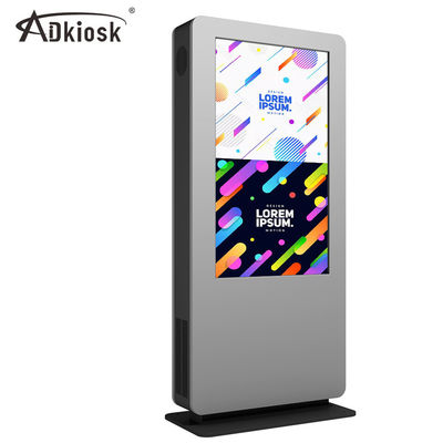 Pendingin Udara 49in LCD Digital Signage Kios Fotosensitif Otomatis