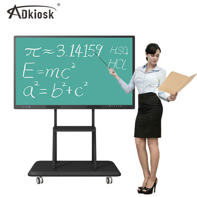 75&quot; 98&quot; Papan Tulis Interaktif Konferensi Android Audio CVBS 1000W