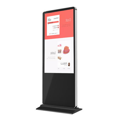 65Inch Layar Sentuh Interaktif Kios Lantai Berdiri Android Untuk Bank