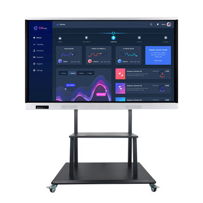 Layar Sentuh Cerdas 60HZ Papan Tulis Interaktif LCD 86Inch Multi Fungsi
