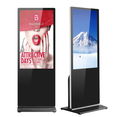 Indoor 65 Inch Digital Signage Tarif Iklan Jaringan Full Hd