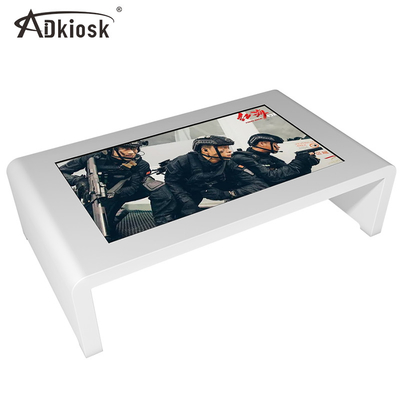 55 &quot;Pcap Touch Smart Interactive Table Tahan Air Untuk Restoran Konferensi Kopi