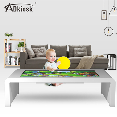 55 &quot;Pcap Touch Smart Interactive Table Tahan Air Untuk Restoran Konferensi Kopi