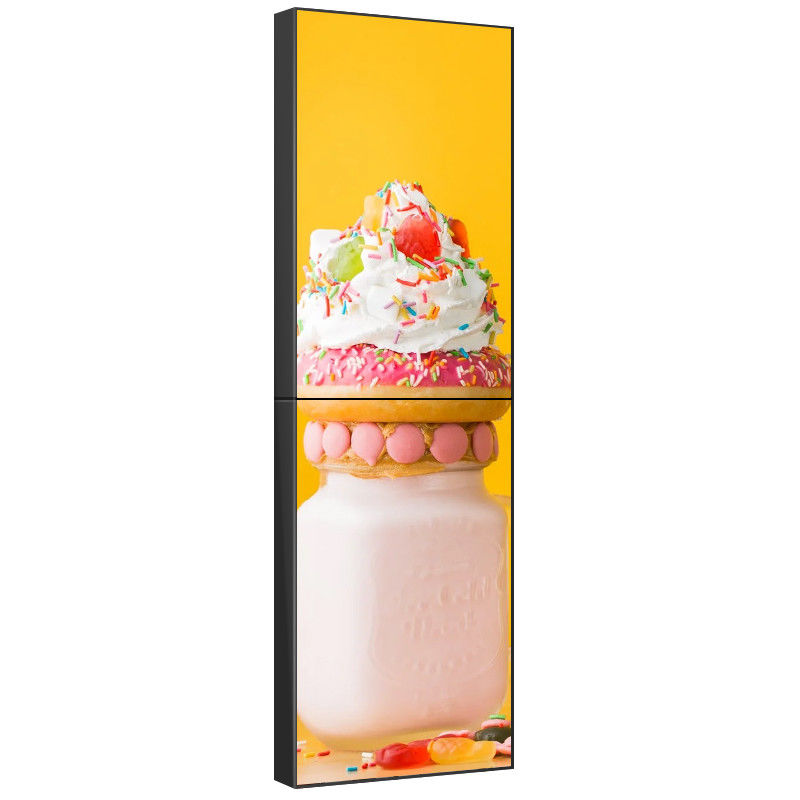 0.88mm 65 Inch Narrow Bezel LCD Video Wall Resolusi 4K Untuk Iklan
