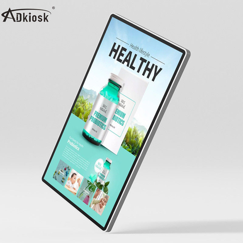 Ultra Tipis 23,8 Inch Elevator Digital Signage Display Memori 16GB Untuk iklan