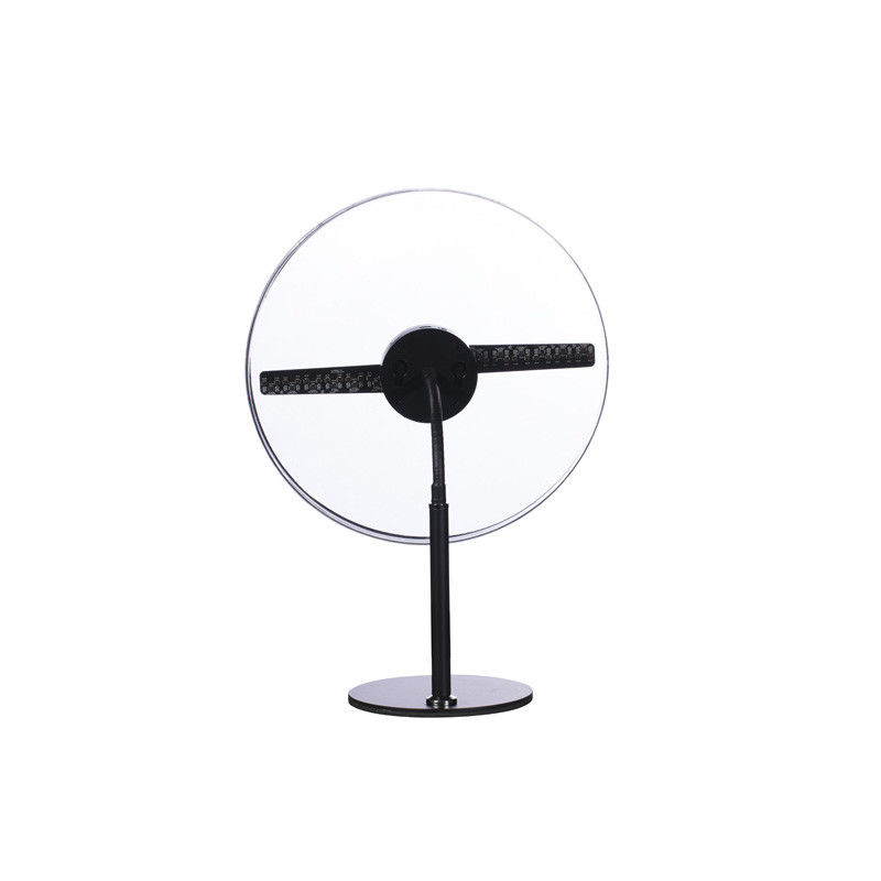 2200mah Dibangun di Baterai Li 3D Hologram Fan Display Fan dengan 256pcs Manik-manik Lampu LED 30cm