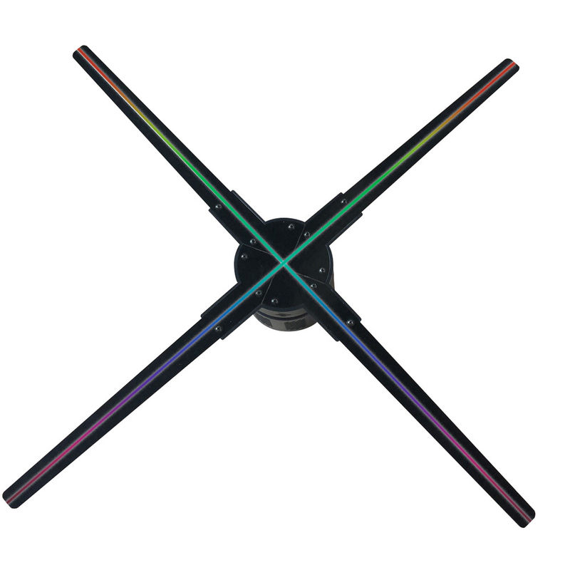 70cm 16GB Kartu SD Kartu TF 3D Hologram Fan Display Proyektor Iklan LED Kipas Digital