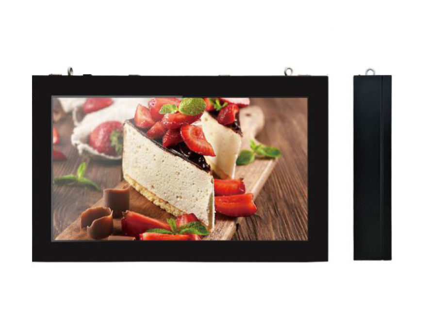 Anti-pencurian 43 inci yang dipasang di dinding 1920*1080 Resolusi Outdoor Digital Signage advertising player